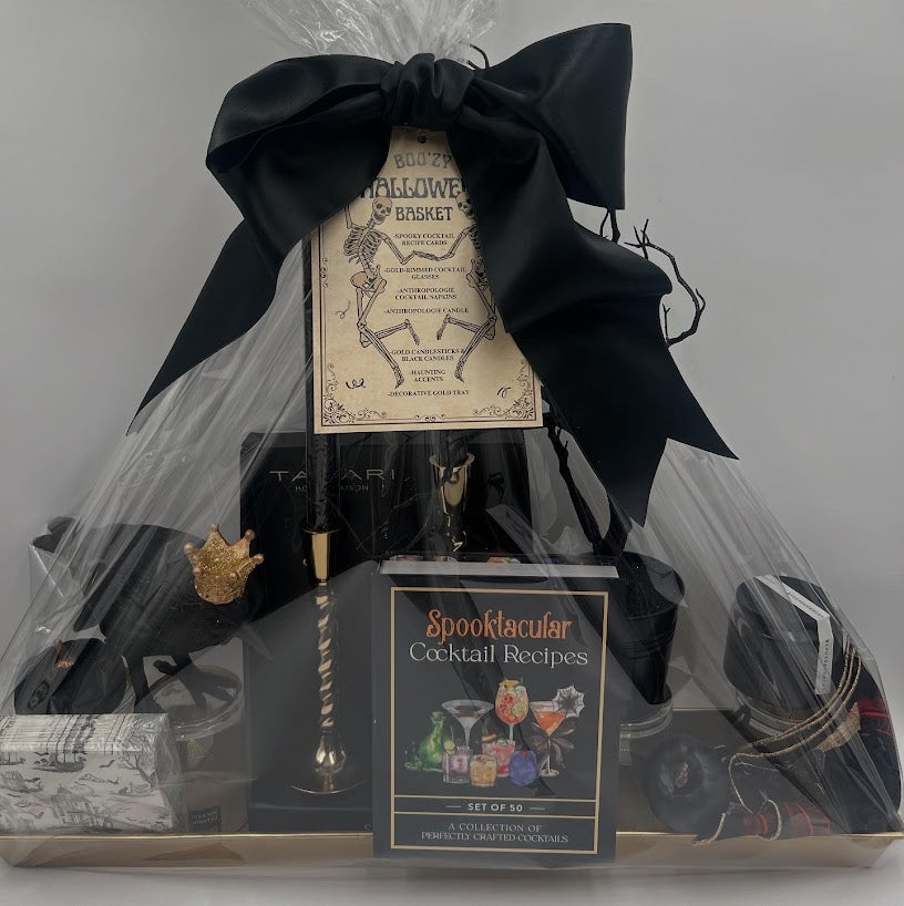Spooktacular Halloween Cocktail Basket