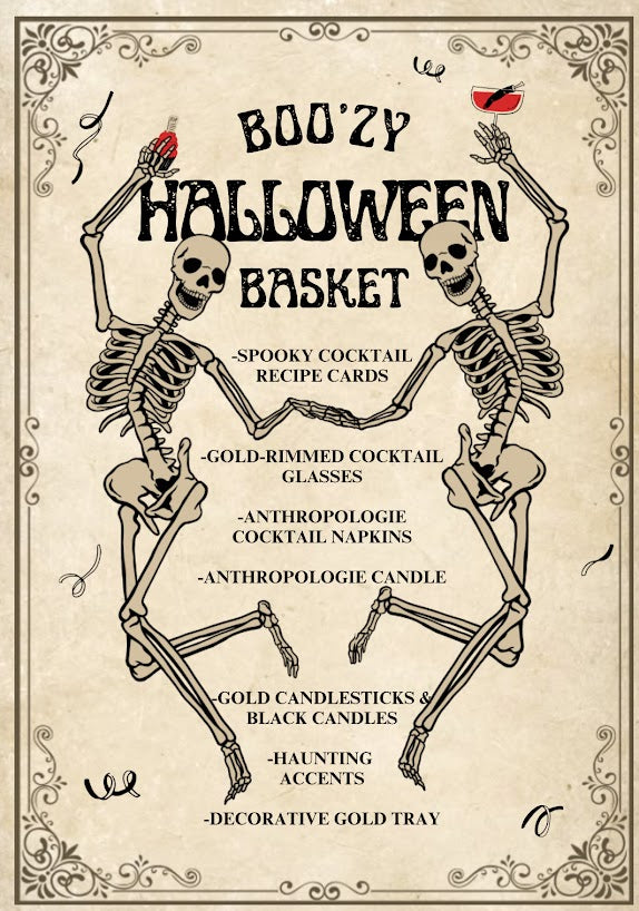 Spooktacular Halloween Cocktail Basket