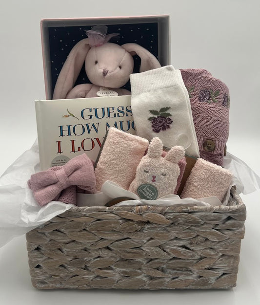 Bunny Love Baby Basket