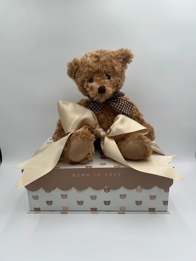 Bear-Themed Baby Gift Box – “Born in 2025” Keepsake Edition