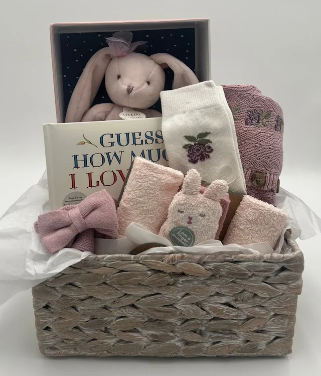 Bunny Love Baby Basket
